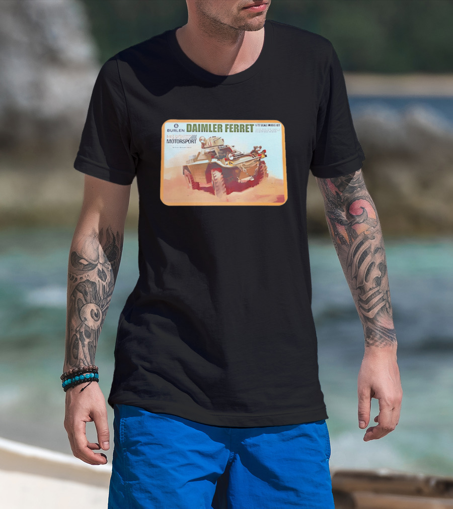Burlen Daimler Ferret Mission Motorsport 1/7 Scale Model Kit T-Shirt