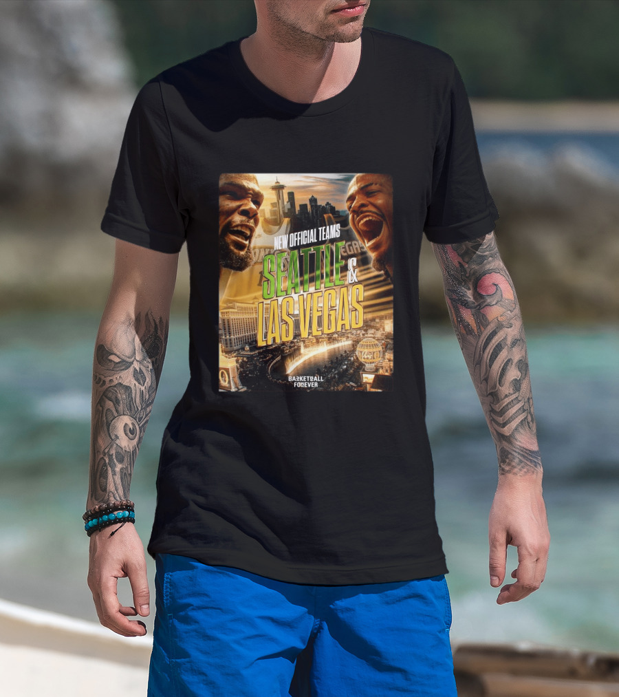 New Official Teams Seattle Las Vegas Basketball Forever 2026 T-Shirt