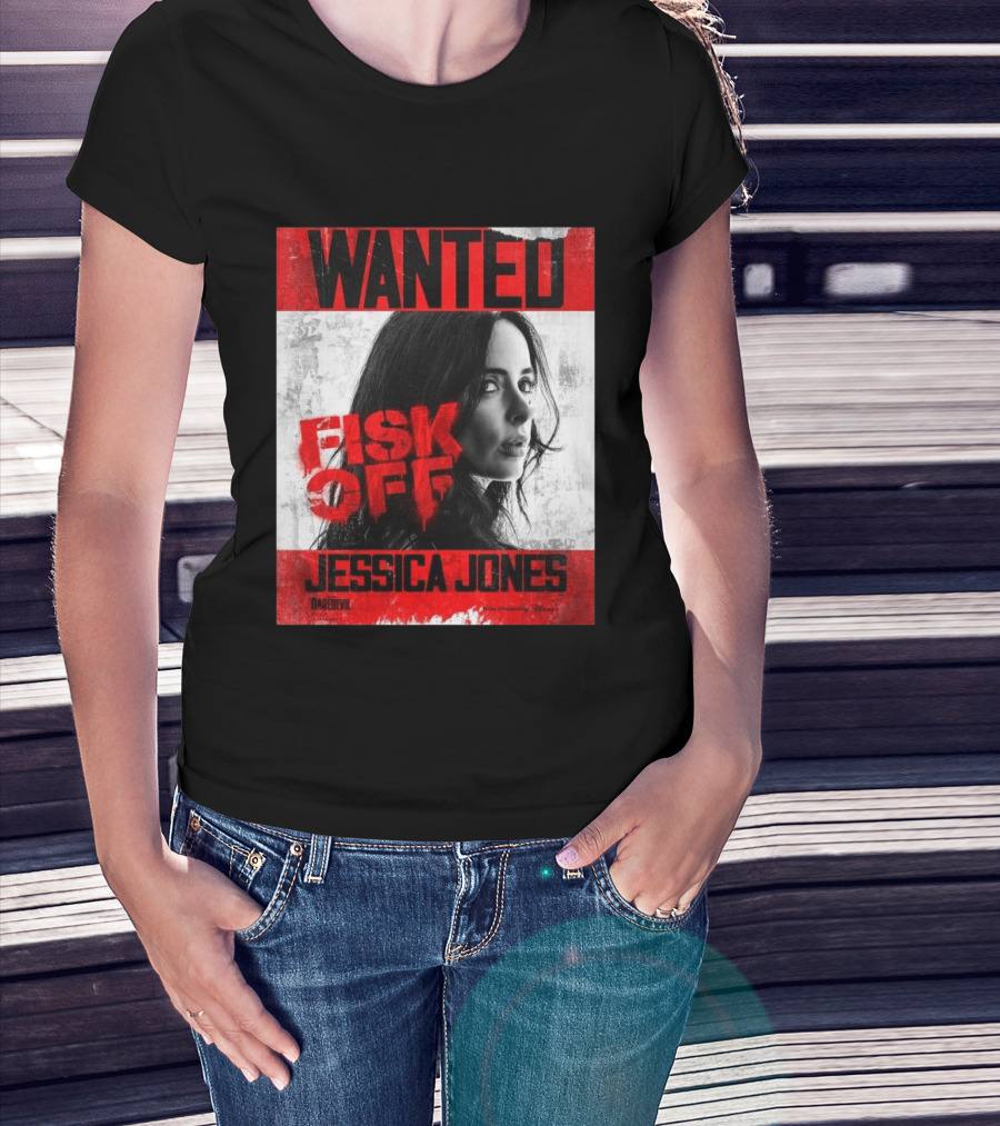 Wanted Jessica Jones Fisk Off Daredevil Born Again Season 2 T-Shirt