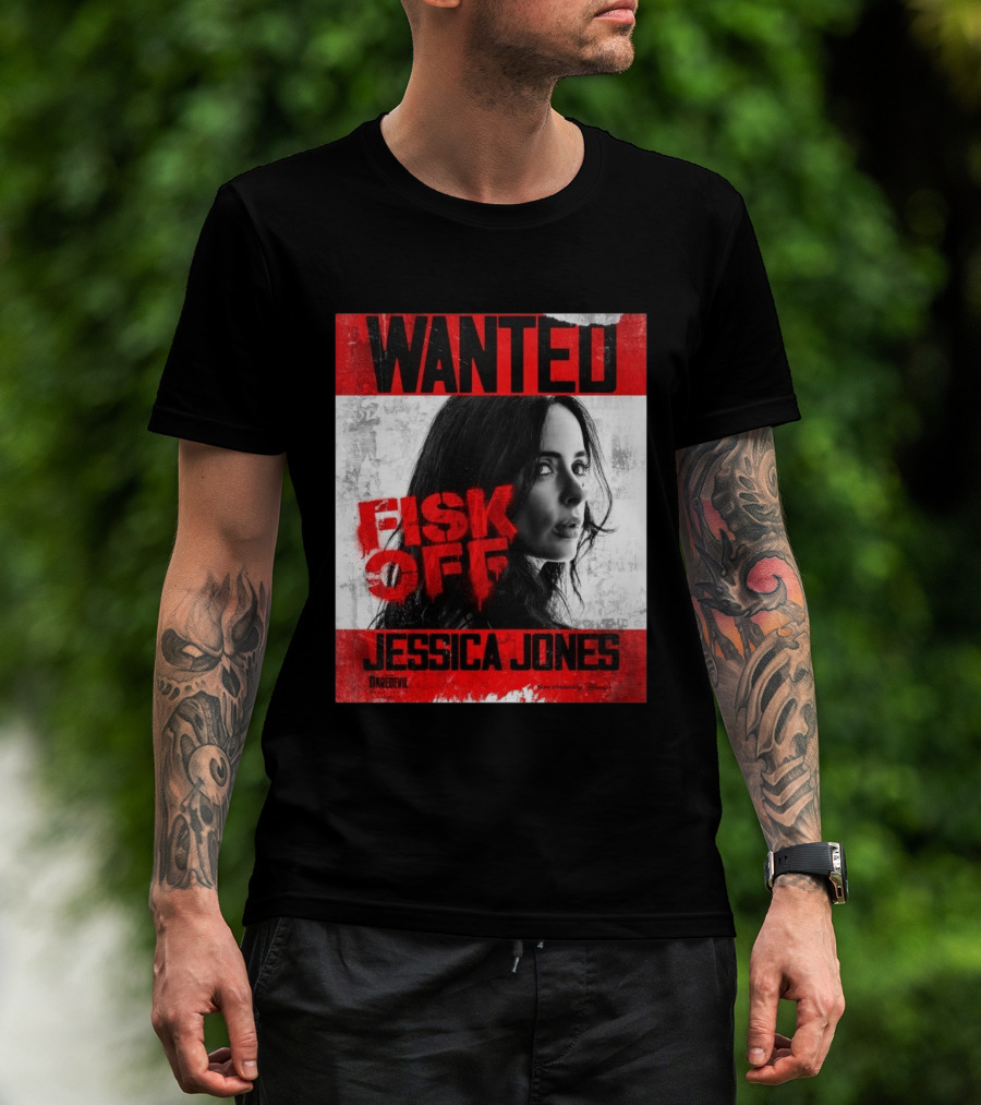 Wanted Jessica Jones Fisk Off Daredevil Born Again Season 2 T-Shirt