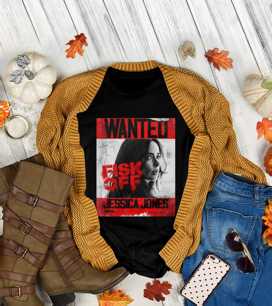 Wanted Jessica Jones Fisk Off Daredevil Born Again Season 2 T-Shirt