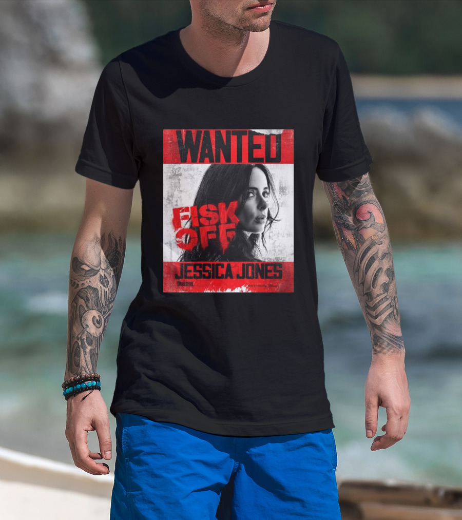 Wanted Jessica Jones Fisk Off Daredevil Born Again Season 2 T-Shirt