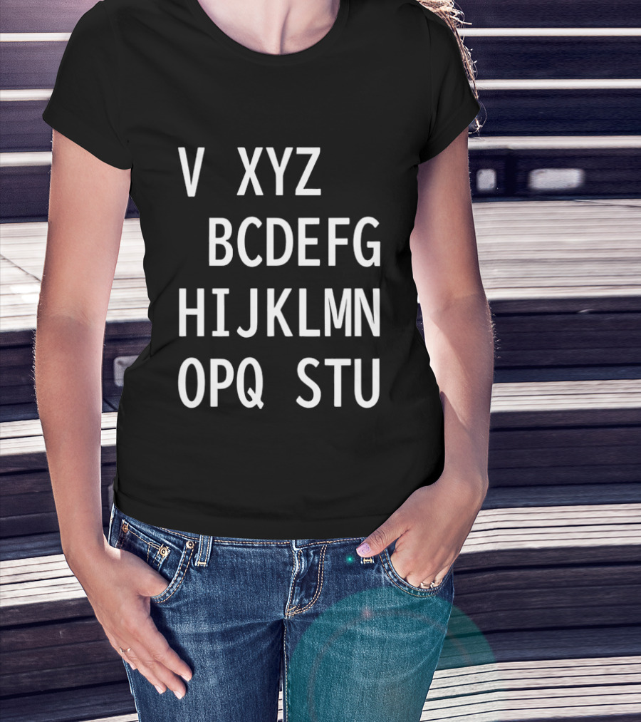 V Xyz Bcdefg Hijklmn Opq Stu T-Shirt