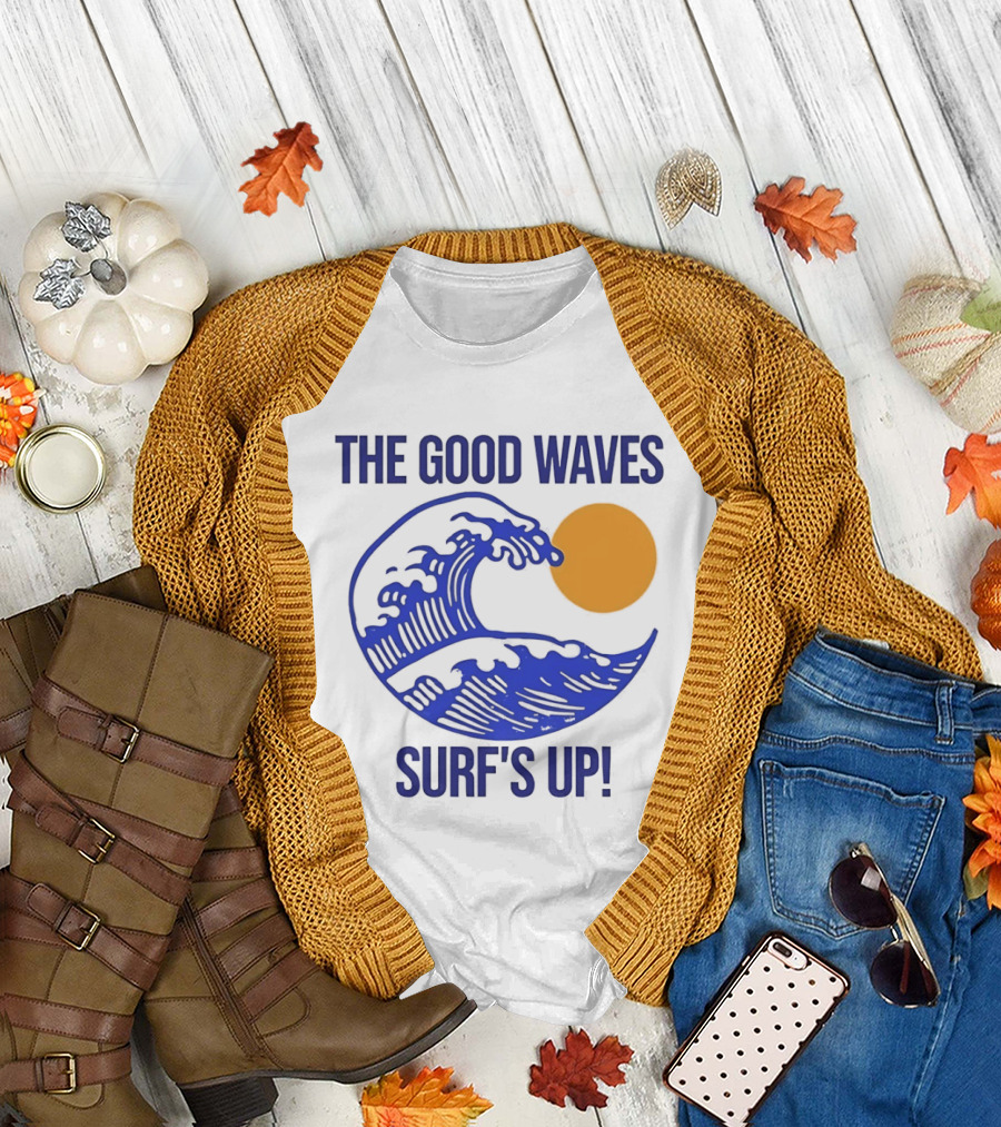 The Good Waves Surf's Up Sun and Wave T-Shirt