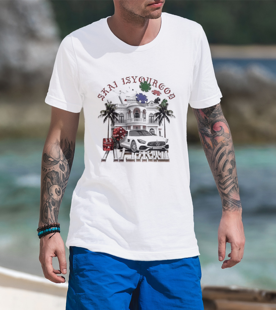 Skai Isyourgod Mansion Tropical Palms Rolling Loud T-Shirt