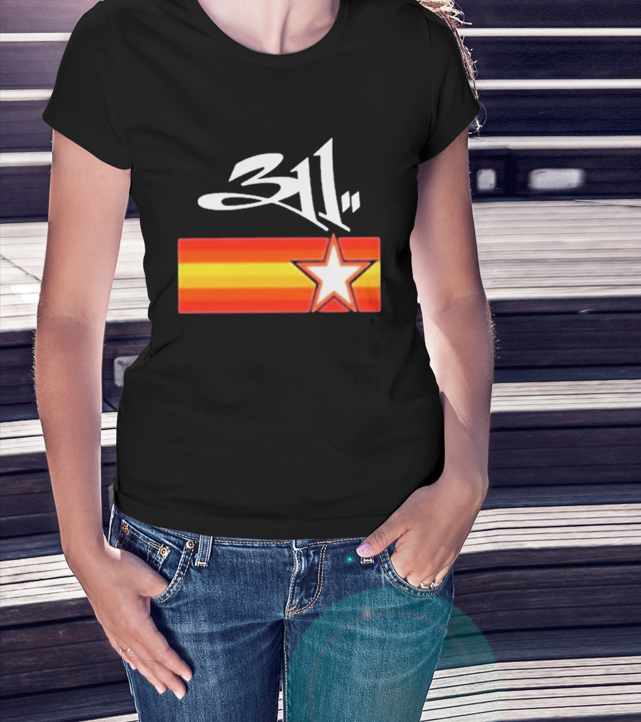 311 Band March 14 2026 Houston Star And Stripes T-Shirt
