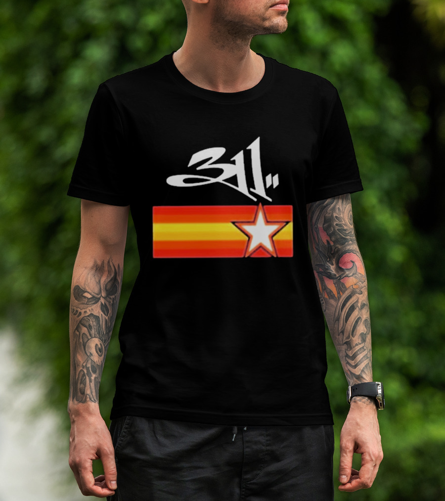 311 Band March 14 2026 Houston Star And Stripes T-Shirt