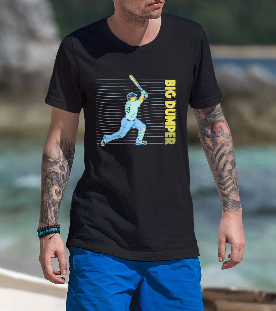 Seattle Mariners Cal Raleigh 29 Big Dumper Neon Nights T-Shirt