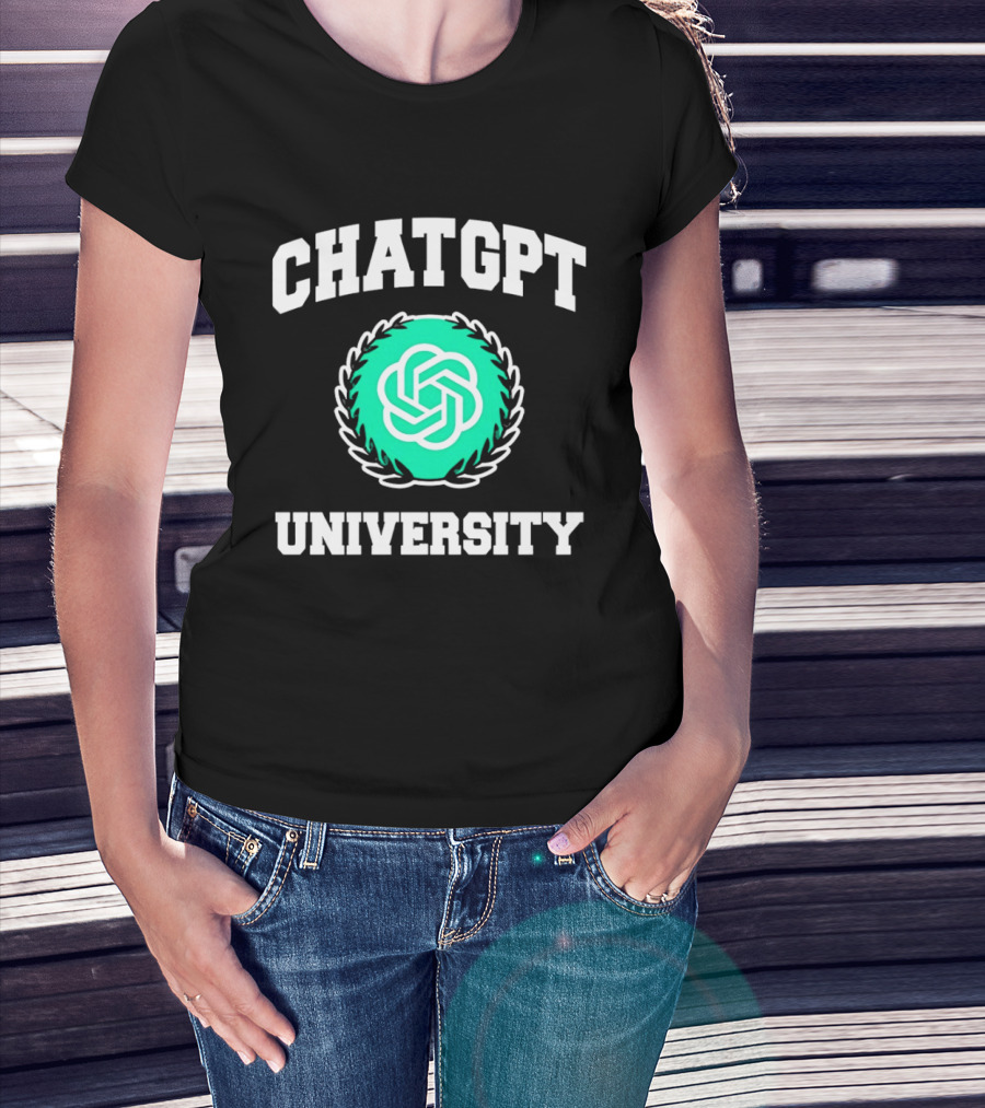 Chat GPT University Crest T-Shirt