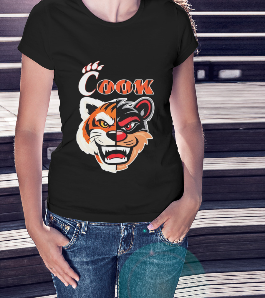 Cincinnati Bengals Bearcats Cook Split Face T-Shirt