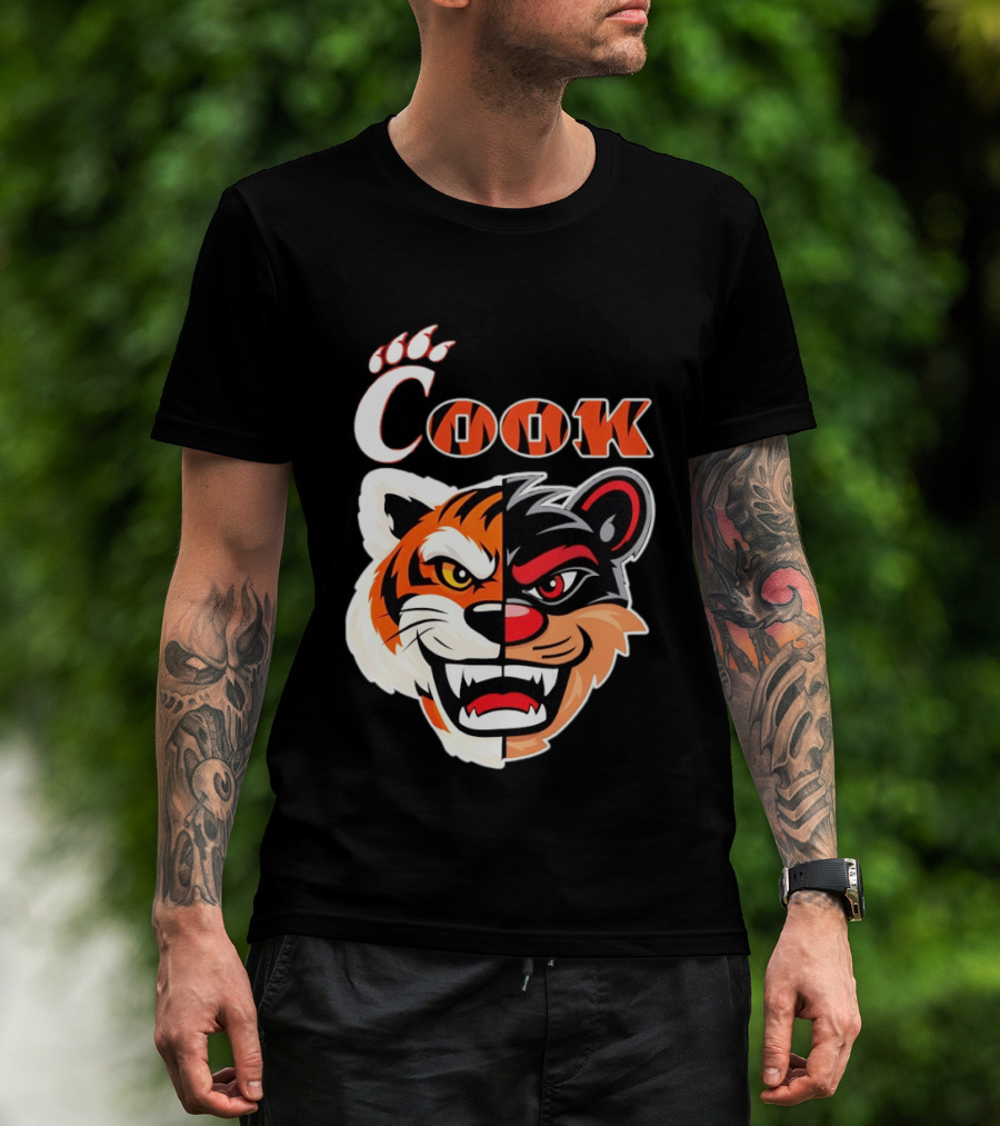 Cincinnati Bengals Bearcats Cook Split Face T-Shirt