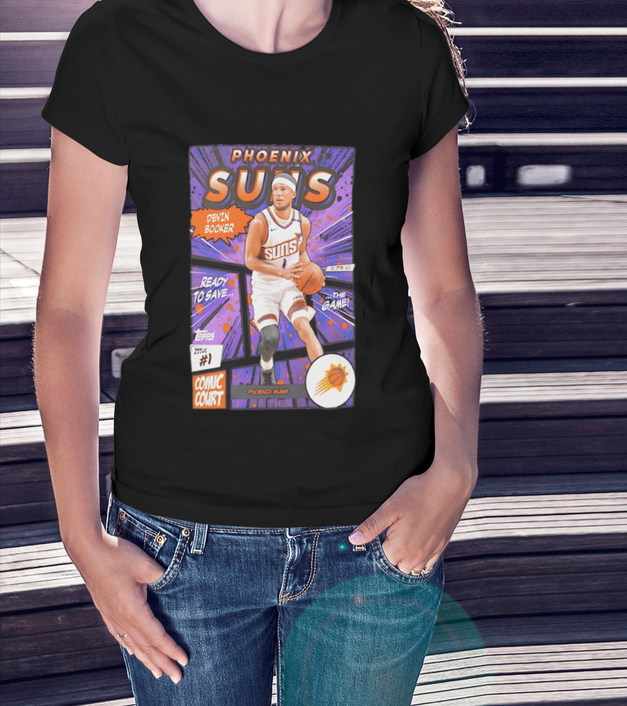 Phoenix Suns Devin Booker Comic Court Issue 1 T-Shirt