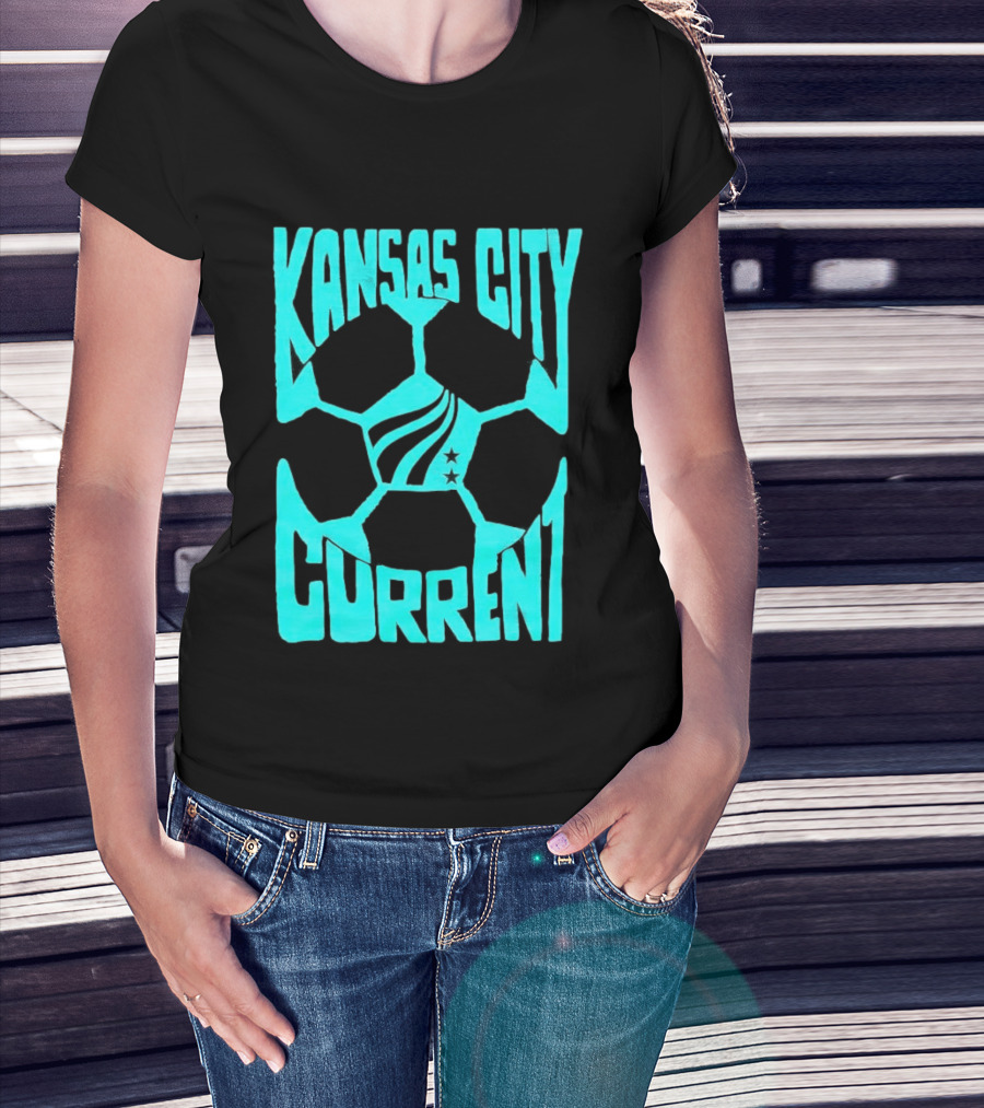 Kansas City Current NWSL Soccer Ball Kansas City Current T-Shirt