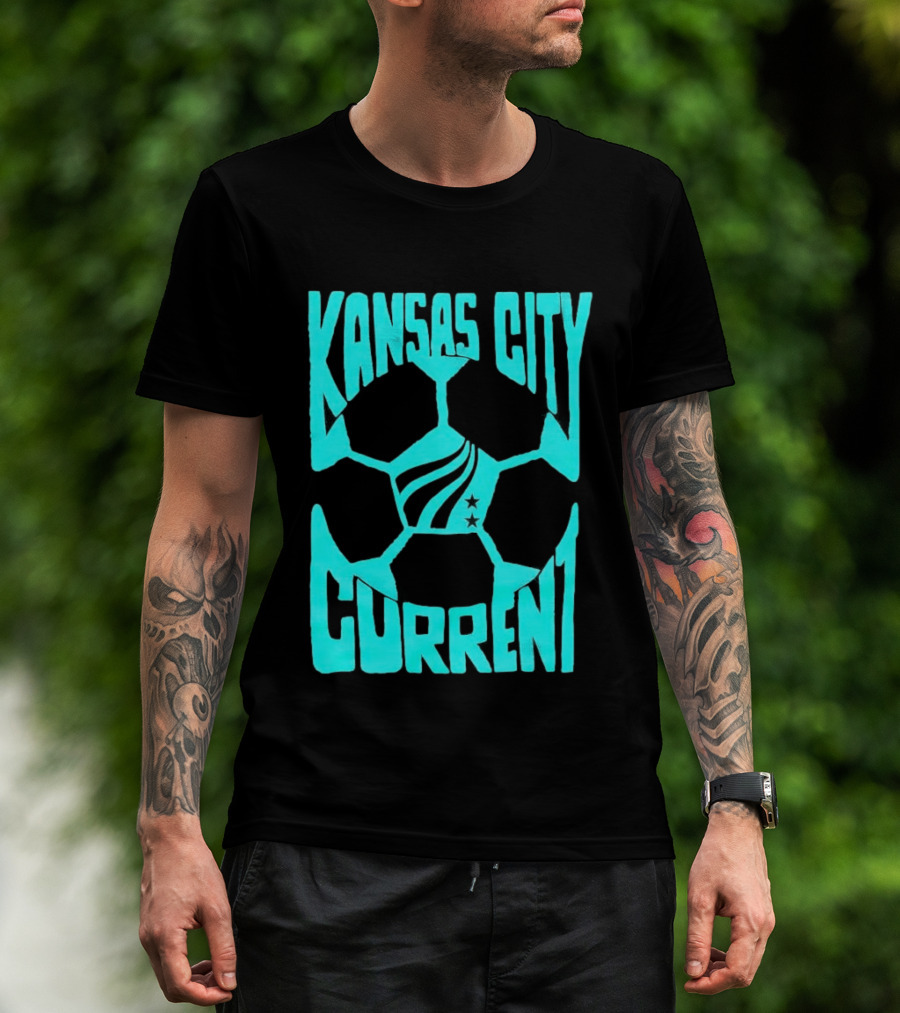 Kansas City Current NWSL Soccer Ball Kansas City Current T-Shirt