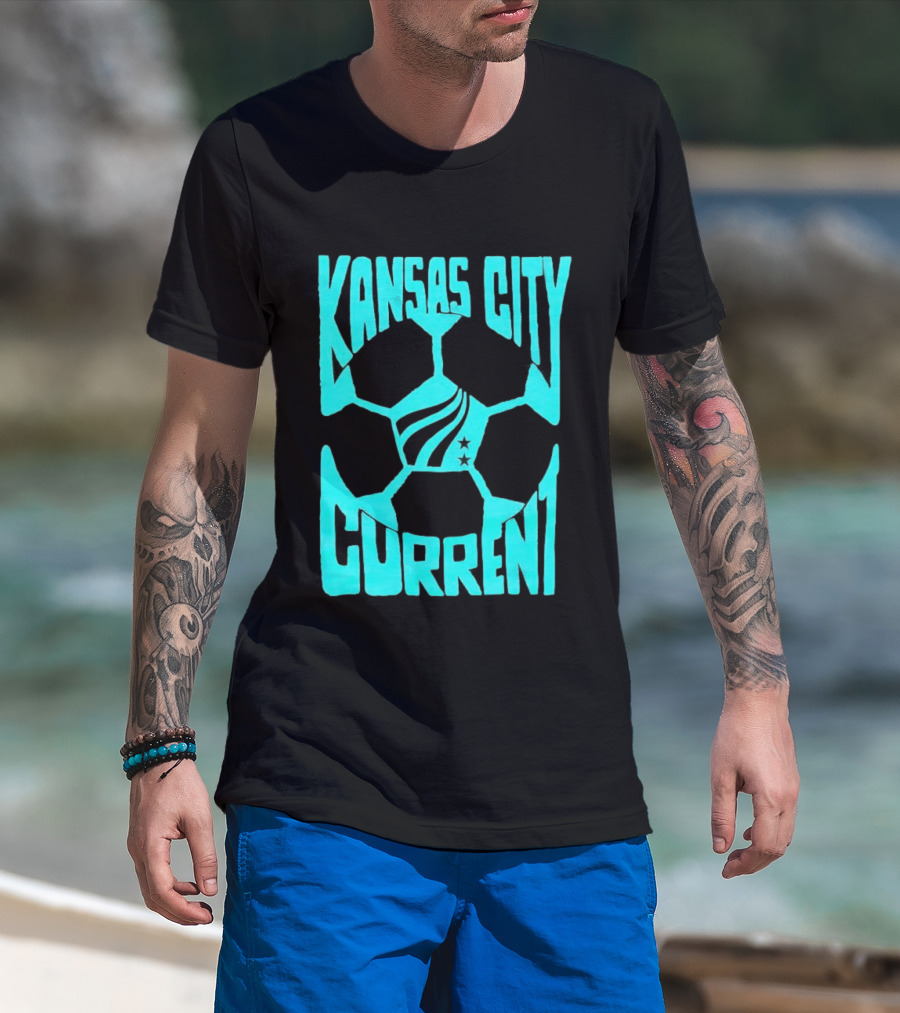 Kansas City Current NWSL Soccer Ball Kansas City Current T-Shirt