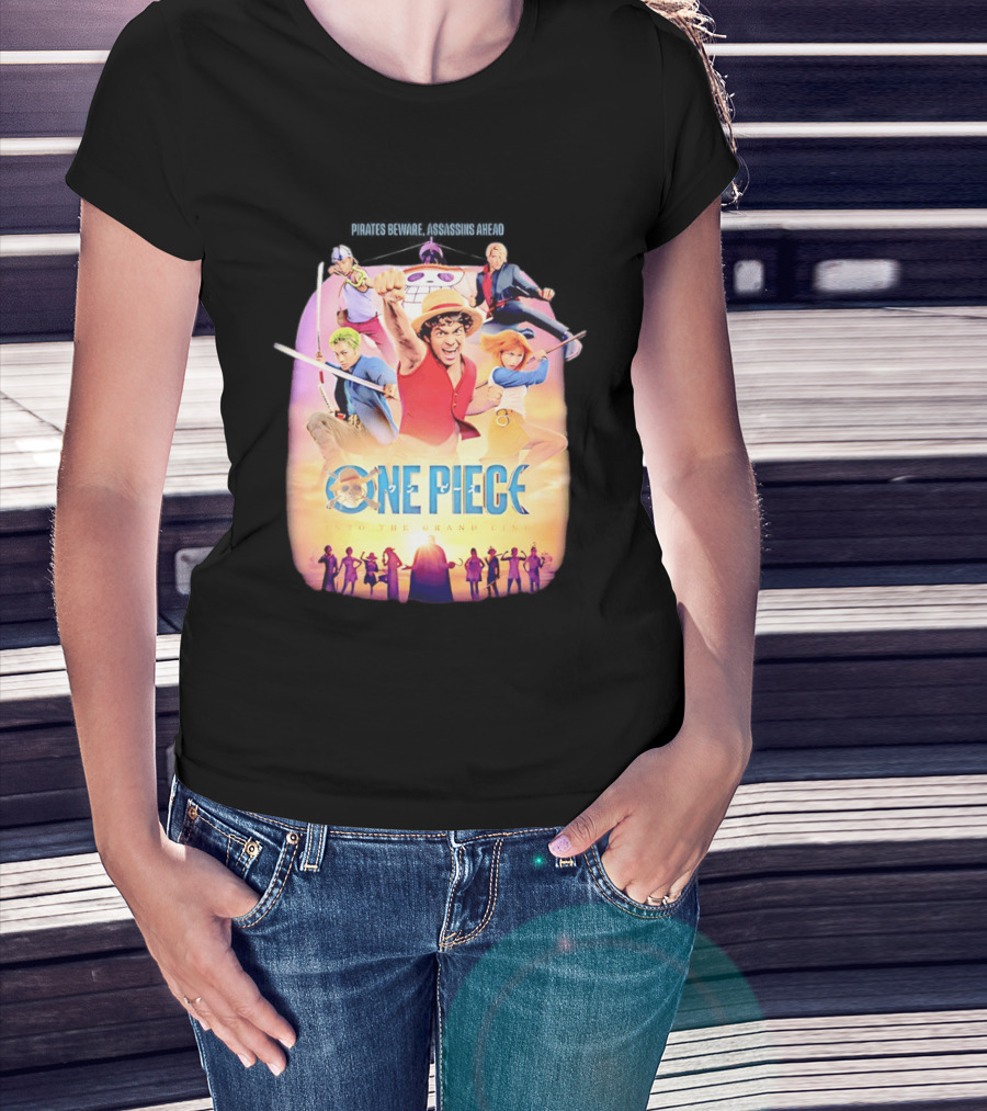 One Piece Luffy And Friends Pirates Journey To The Grand Line T-Shirt