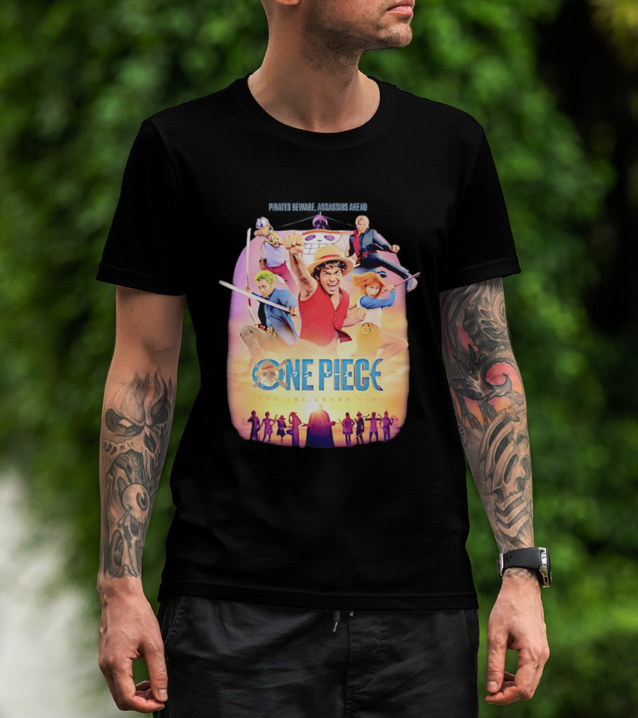 One Piece Luffy And Friends Pirates Journey To The Grand Line T-Shirt