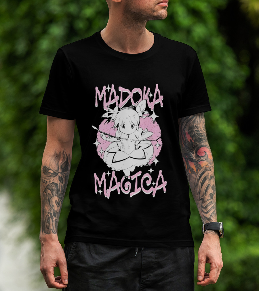 Madoka Magica Puella Magi Character Pink Tones T-Shirt