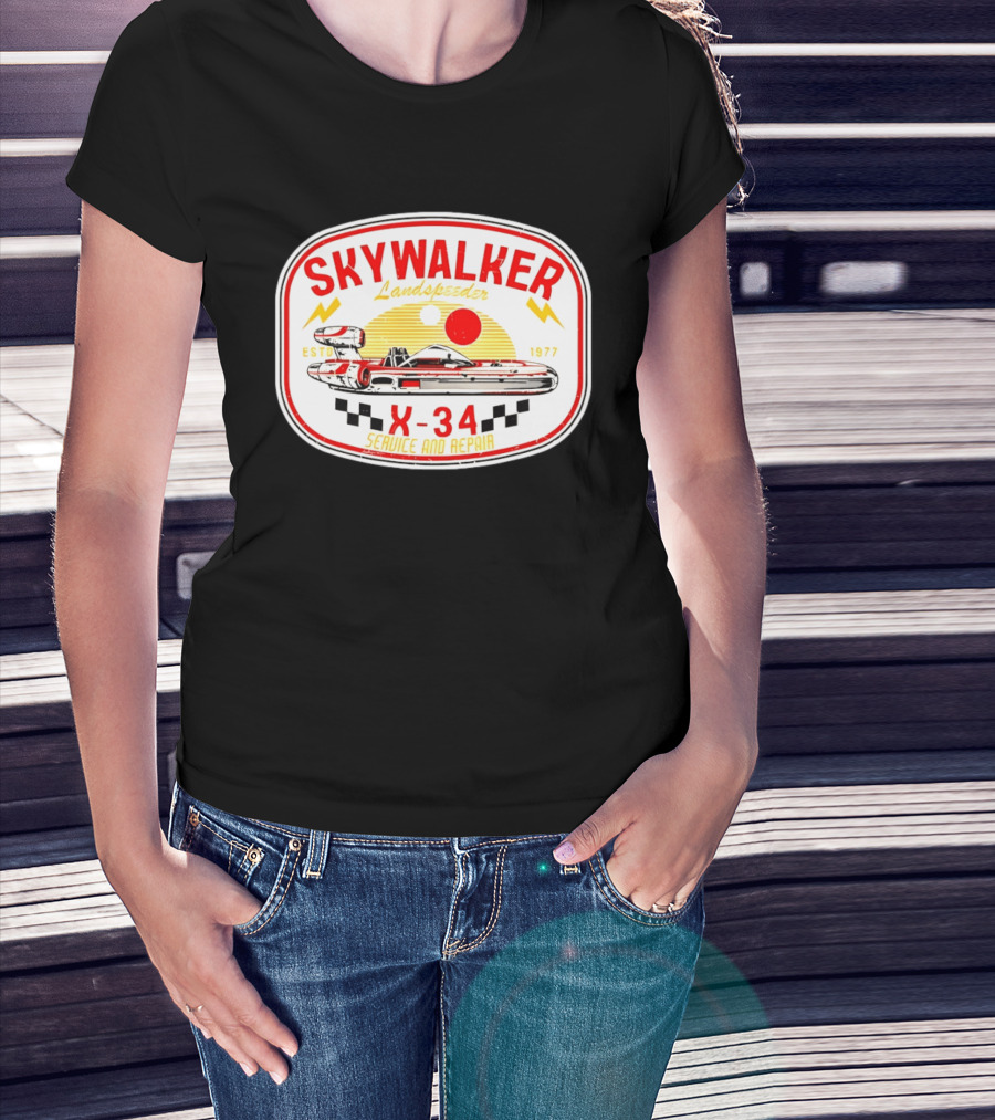 Skywalker Landspeeder X 34 Service And Repair Estd 1977 T-Shirt