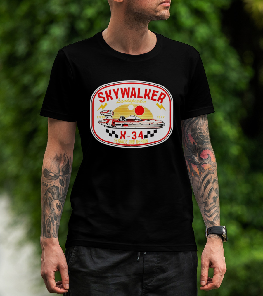 Skywalker Landspeeder X 34 Service And Repair Estd 1977 T-Shirt