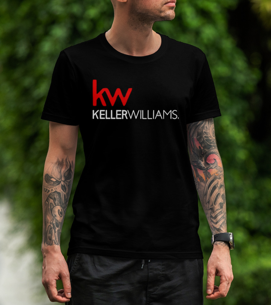 Keller Williams KW Full Mixed Red And White Vertical T-Shirt