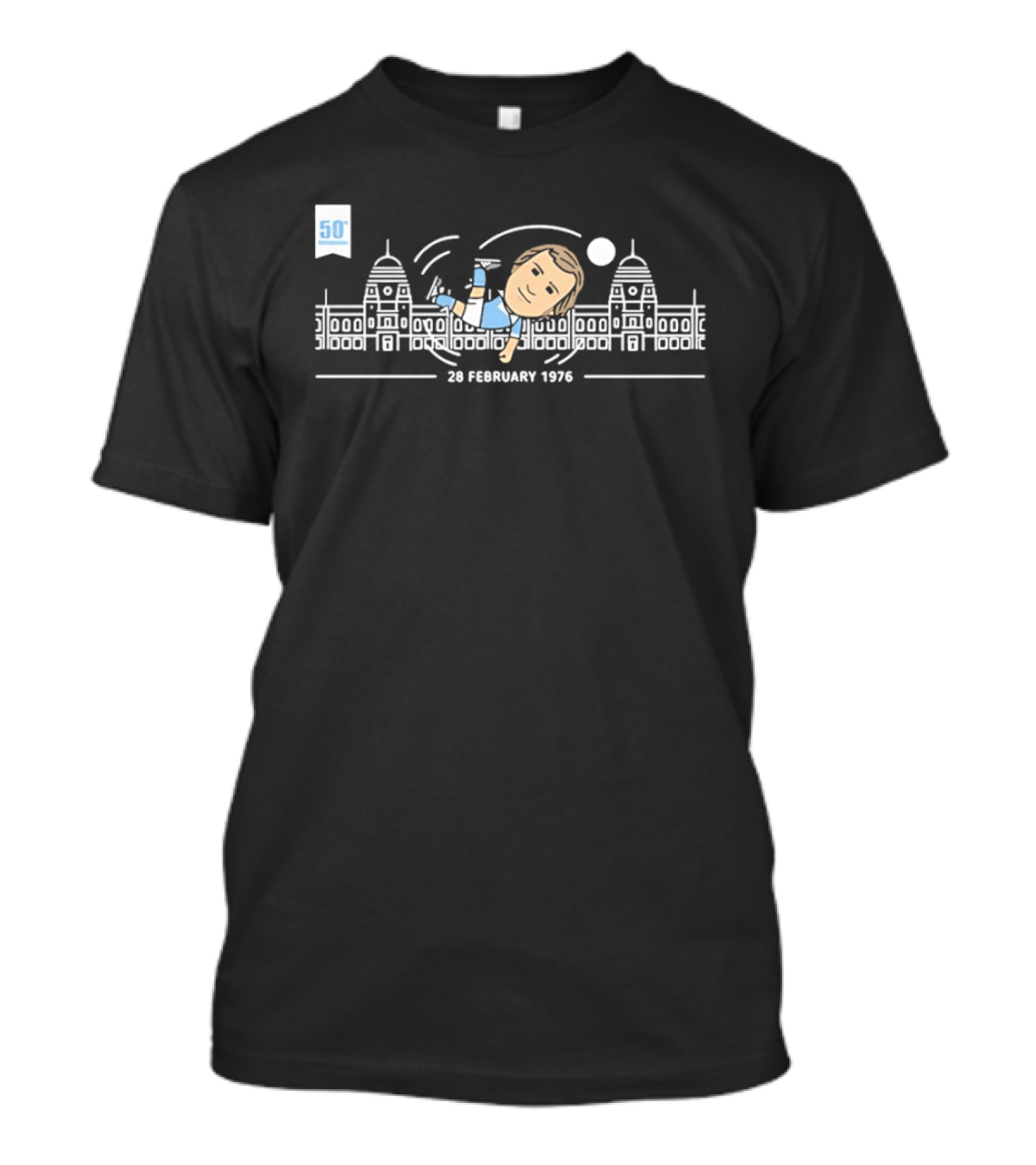 50th Anniversary 28 February 1976 Wembley Stadium Soccer Celebration T-Shirt