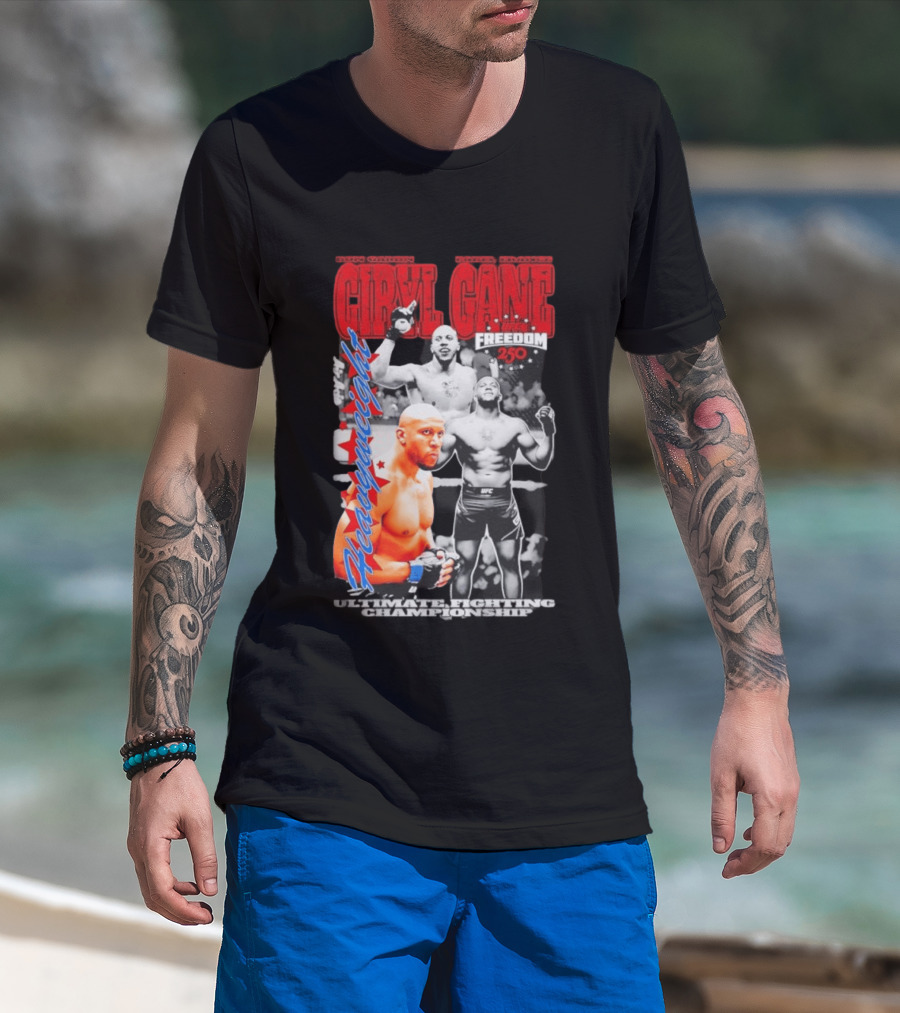 Ciryl Gane UFC Heavyweight Bon Gamin Paris Freedom 250 T-Shirt