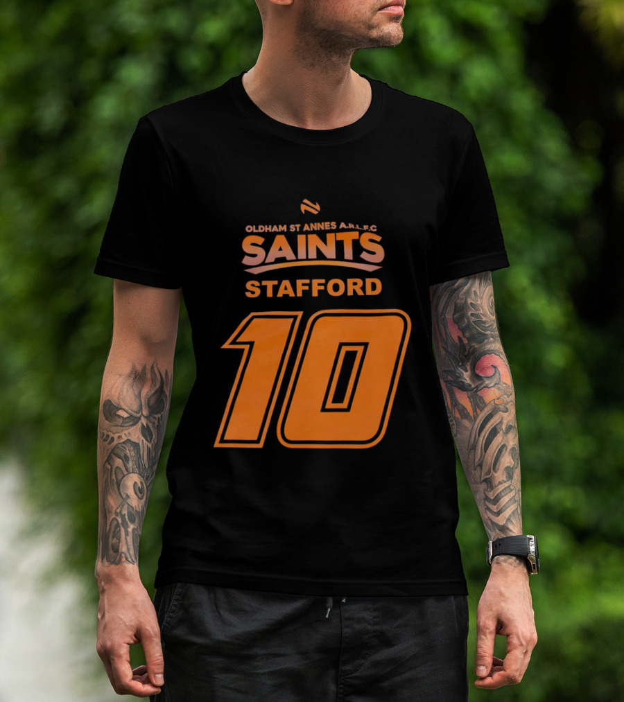 Oldham St Annes ARLFC Saints Stafford Number 10 T-Shirt