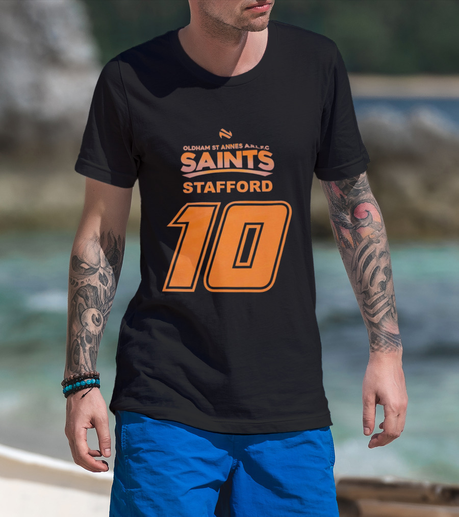 Oldham St Annes ARLFC Saints Stafford Number 10 T-Shirt