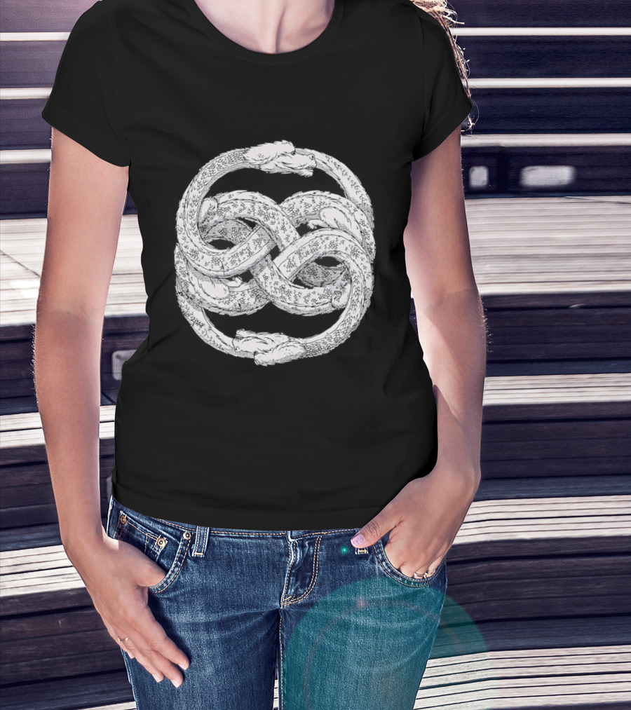 Ouroboros Dragon Infinity Symbol Mythical Creature T-Shirt