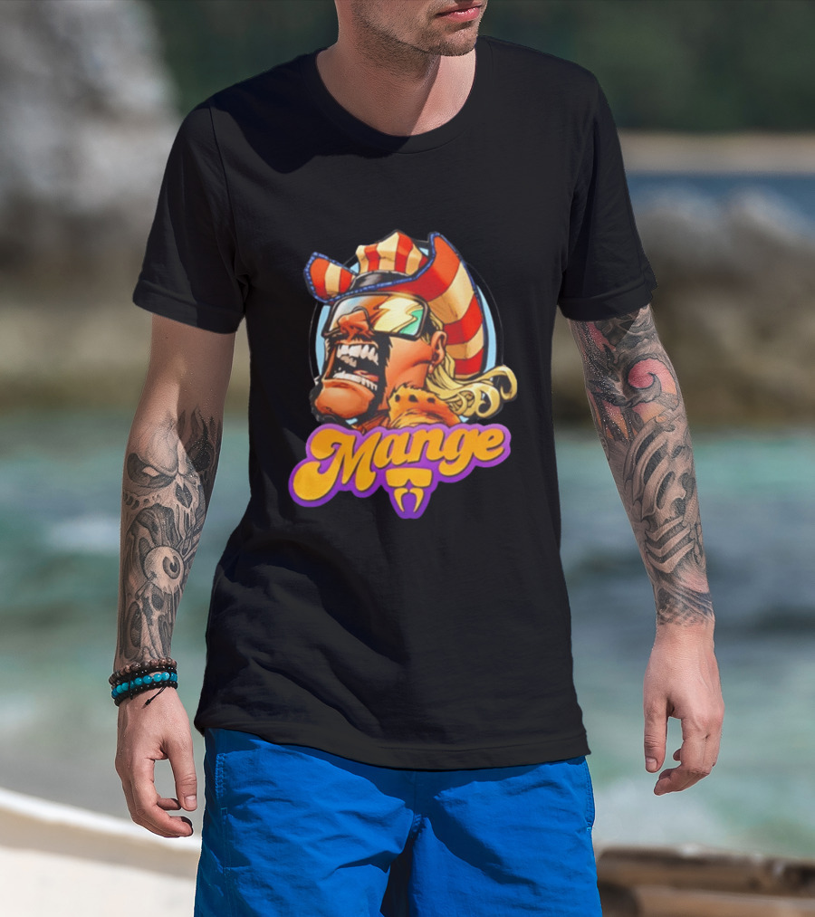 Mange Celebrate All Things Bold Comic Style Retro Hero T-Shirt