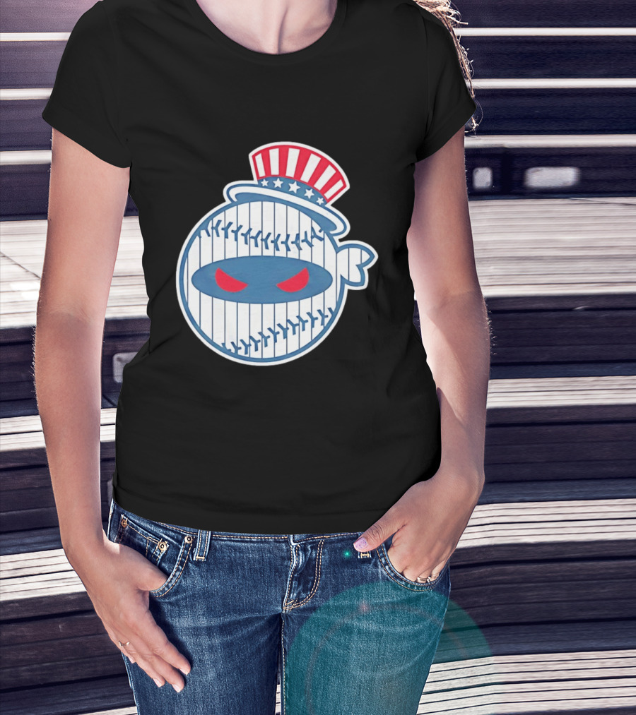 New York Yankees Pitching Ninja Baseball T-Shirt