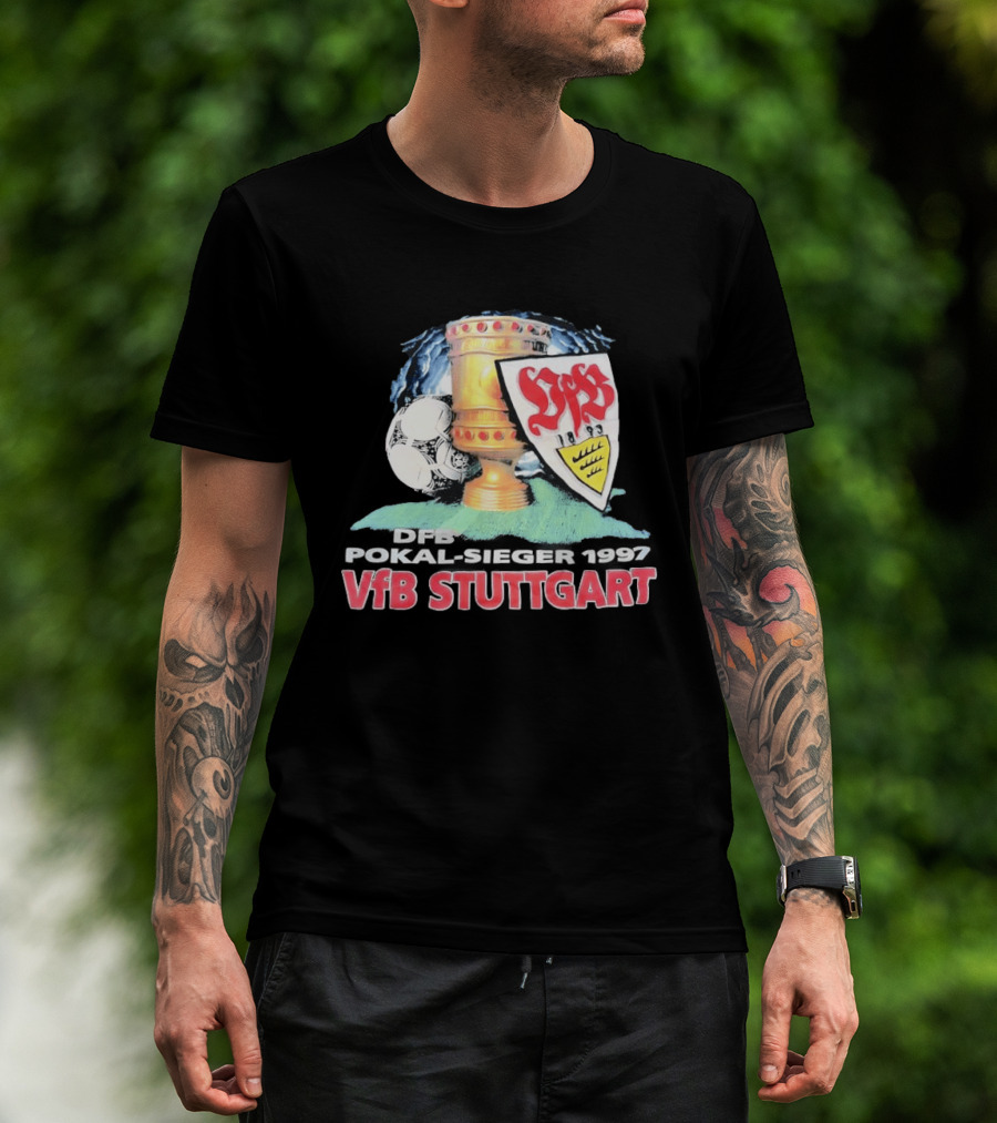 DFB Pokal Sieger 1997 VfB Stuttgart Trophy Ball T-Shirt