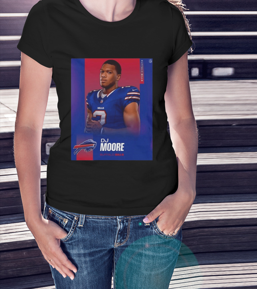 DJ Moore Buffalo Bills 2026 NFL Team Edition T-Shirt