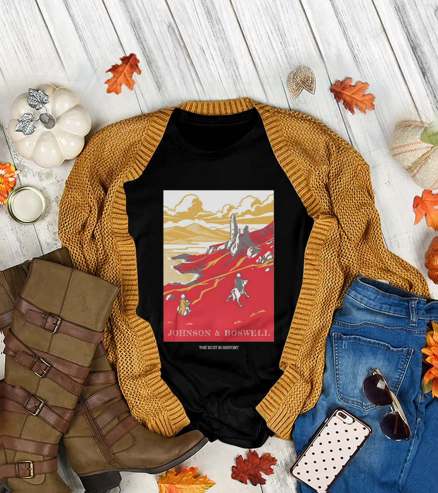 Johnson And Boswell Journey Through Red Landscape And History T-Shirt