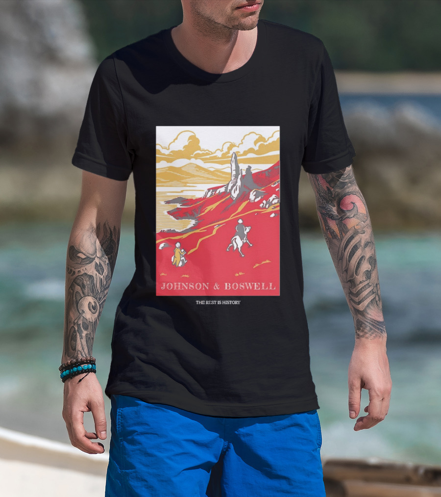 Johnson And Boswell Journey Through Red Landscape And History T-Shirt