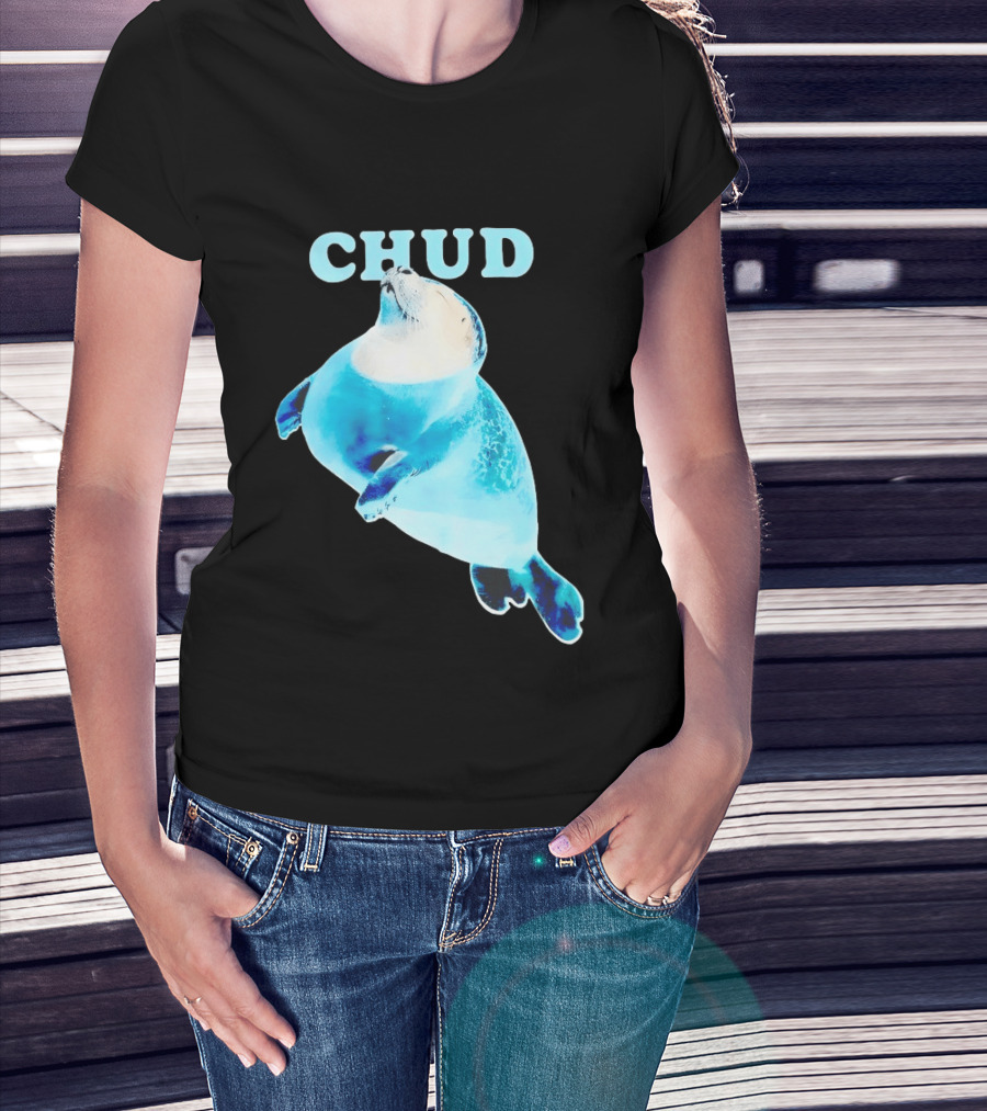 CHUD Seal Floating In Blue Water T-Shirt