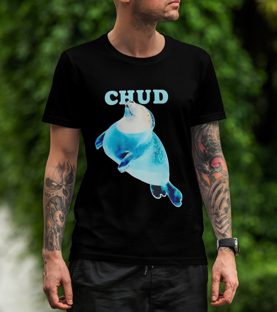 CHUD Seal Floating In Blue Water T-Shirt