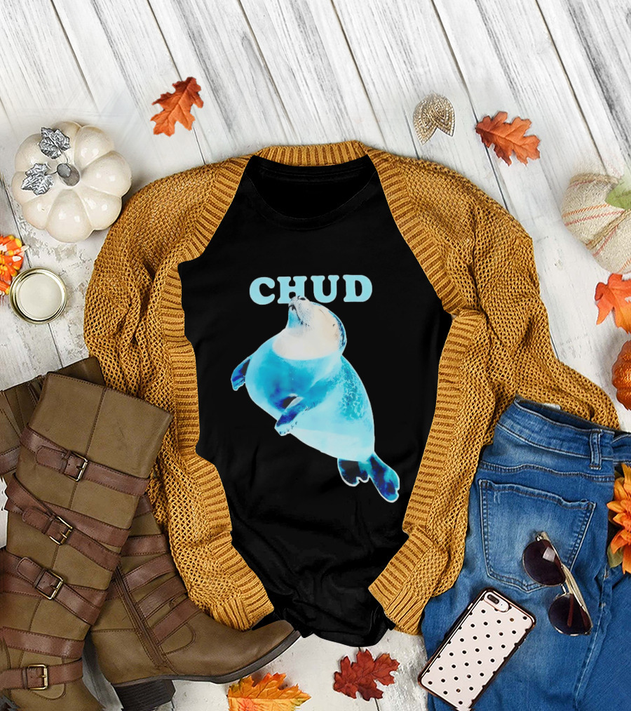 CHUD Seal Floating in Blue Water T-Shirt