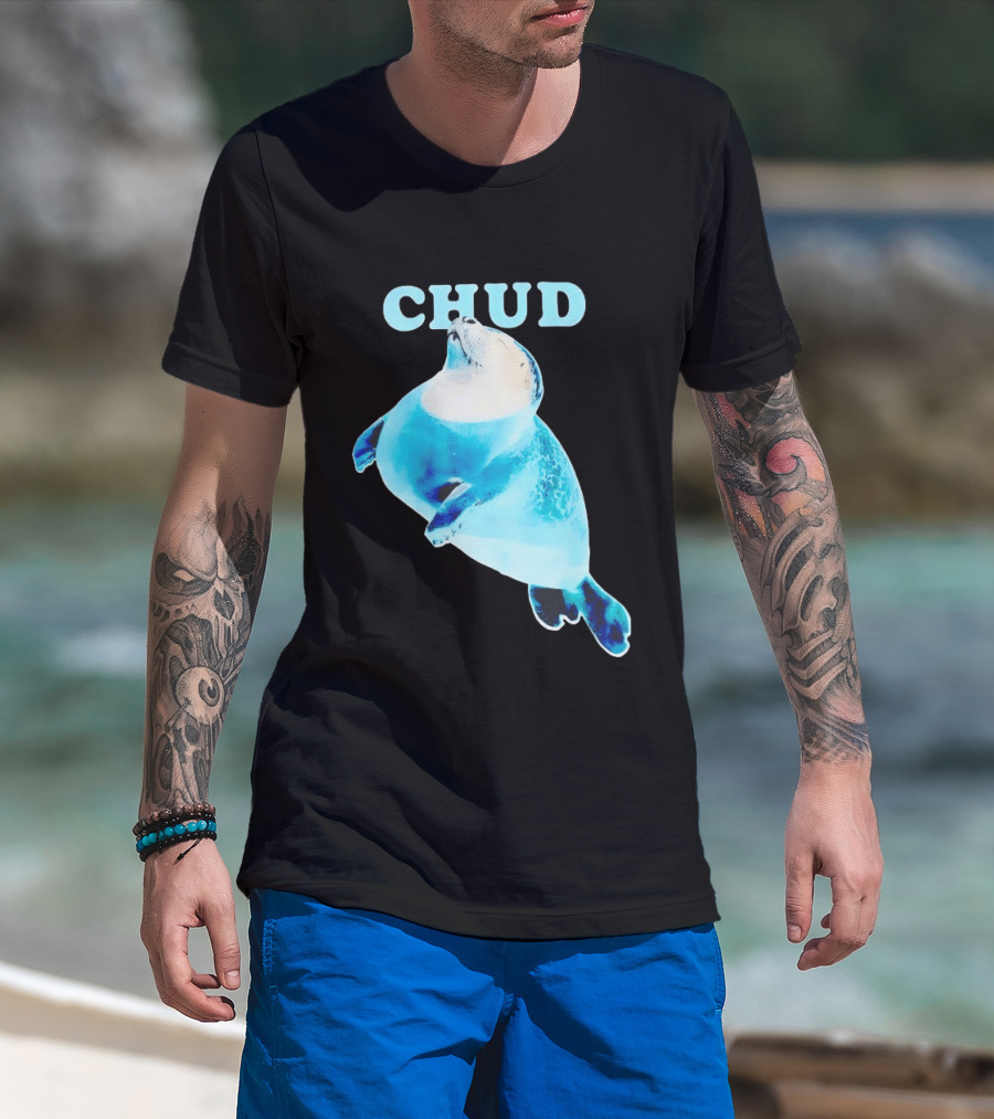 CHUD Seal Floating In Blue Water T-Shirt