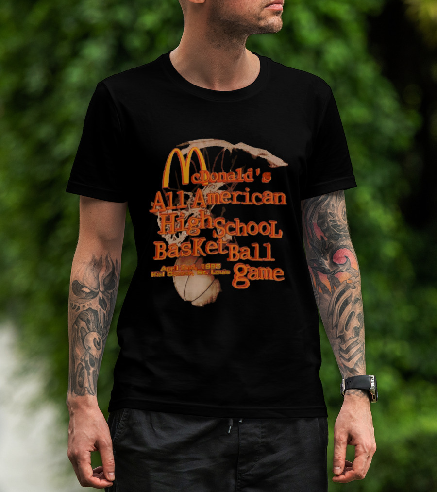 McDonald's All American High School Basketball Game April 2nd 1995 Kiel Center St. Louis T-Shirt
