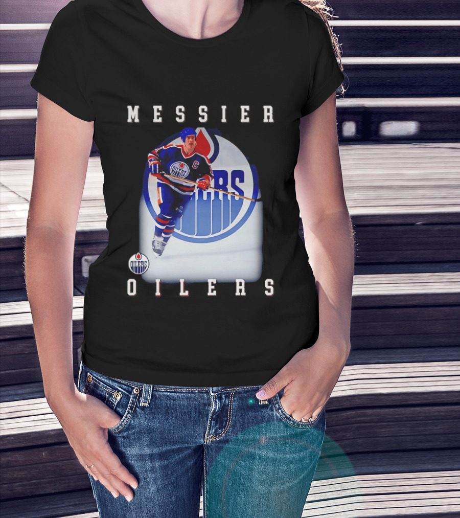 Edmonton Oilers Mark Messier Legendary Hockey Player Iconic Team Legacy T-Shirt
