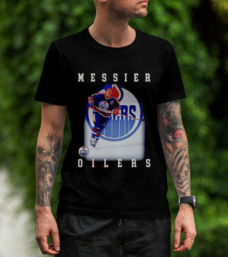 Edmonton Oilers Mark Messier Legendary Hockey Player Iconic Team Legacy T-Shirt
