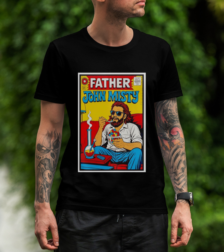Father John Misty Trefort Music Hall March 27 2026 Comic T-Shirt