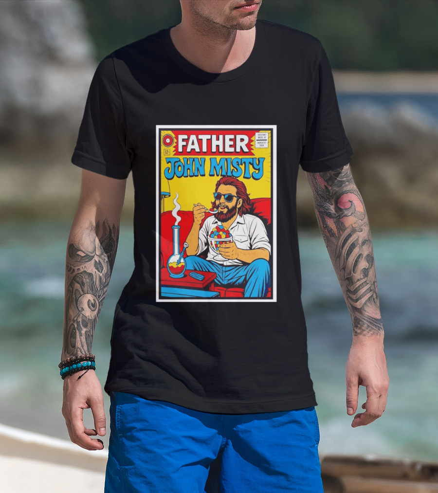 Father John Misty Trefort Music Hall March 27 2026 Comic T-Shirt