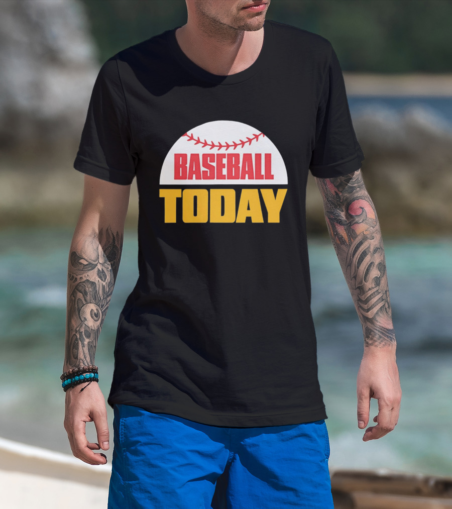Baseball Today Embroidered 2026 Vintage Style Sports T-Shirt