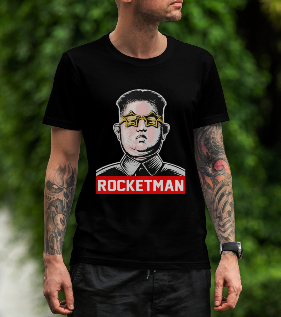 Kim Jong Un Star Glasses Rocketman T-Shirt