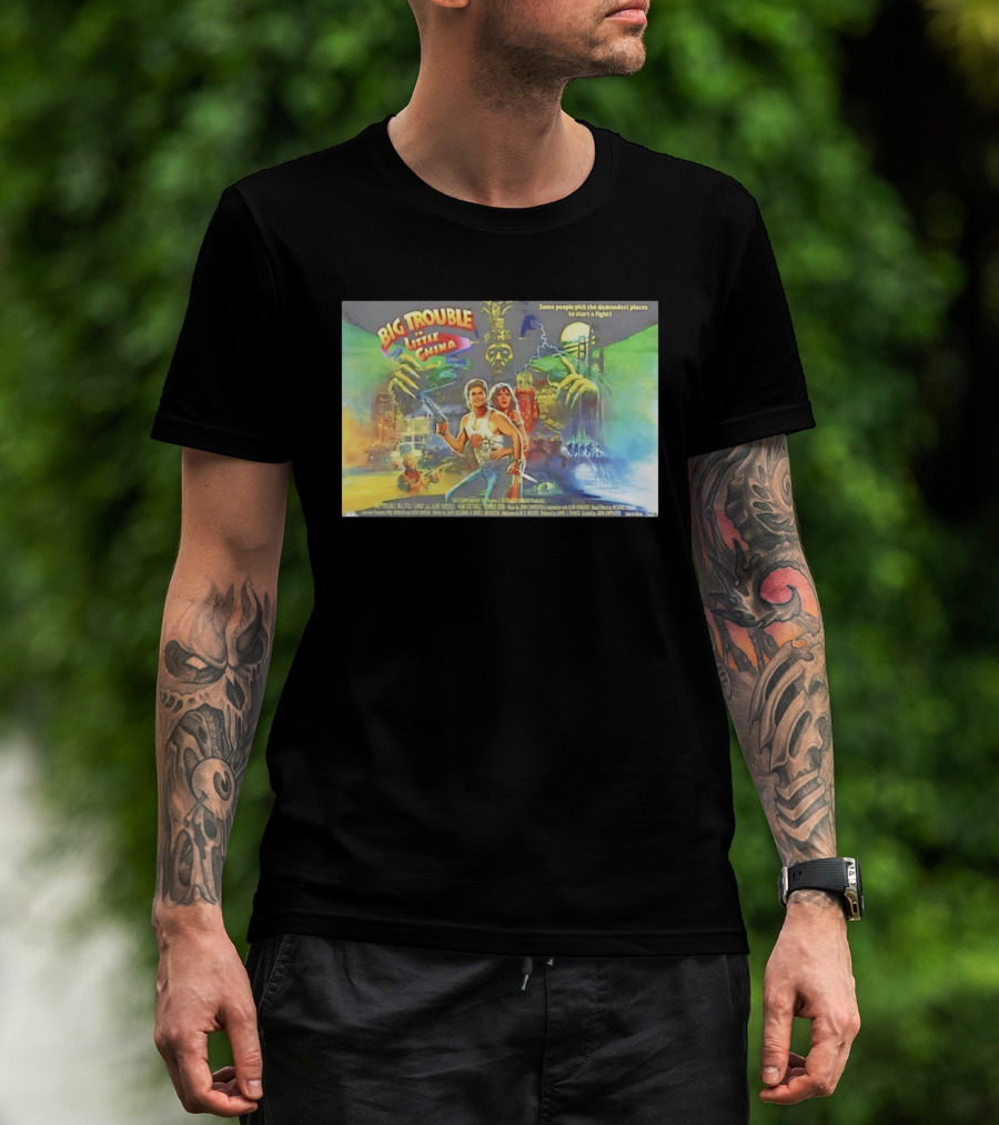 Big Trouble In Little China Culture Pop Movie Art Featuring Classic Characters T-Shirt