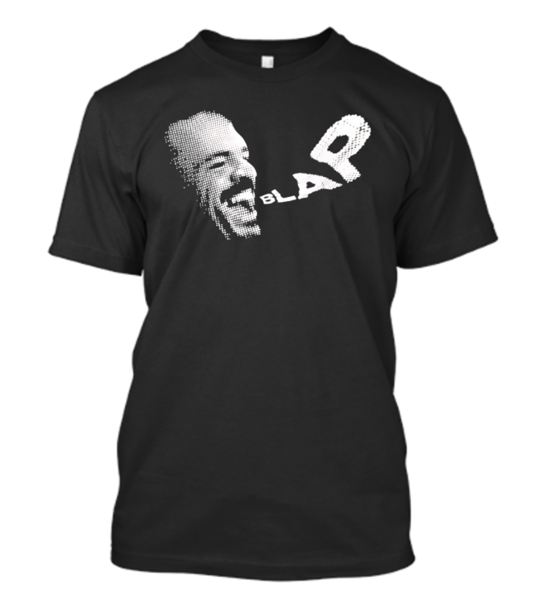 Blap Halftone Scream Expression Art Piece T-Shirt