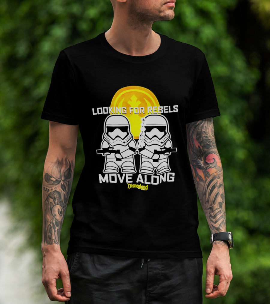 Stormtrooper Search Looking For Rebels Move Along Disneyland T-Shirt